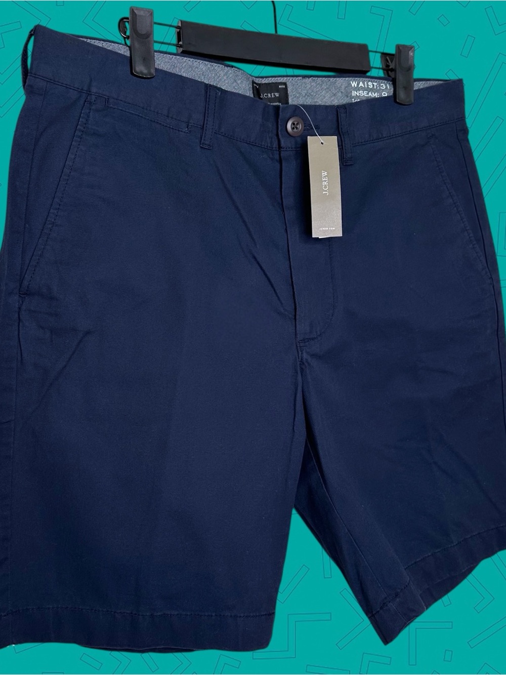 J.Crew Navy Stretch Chino Shorts